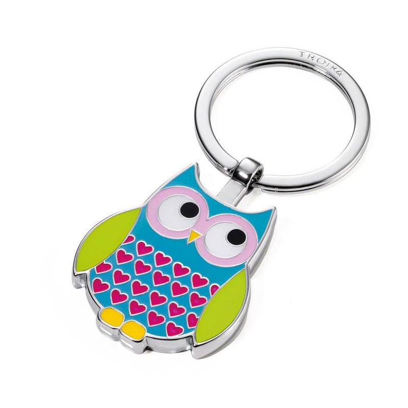 Troika Owl Keyring Multicolored