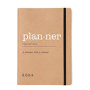 Letts 2024 Eco Writers Words Week to View Diary (Kraft)