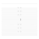 Filofax Personal Ruled Notepad Refill (White)