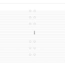 Filofax Personal Ruled Notepad Refill (White)