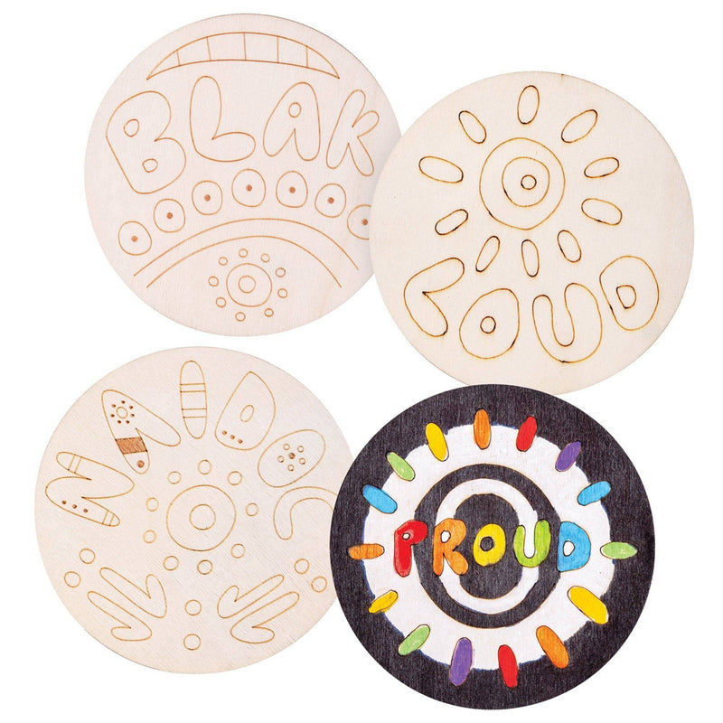 Wooden Coaster 20pk