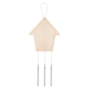 Wooden Garden Wind Chimes House 10pcs