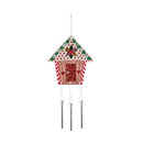 Wooden Garden Wind Chimes House 10pcs