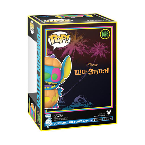 Lilo & Stitch Pumpkin Stitch US Exclusive Blacklight Pop! Vinyl