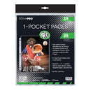 Ultra Pro Antimicrobial Page with 1 Pocket 25pcs (9x11in)