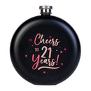 Rose Gold Birthday Round Flask