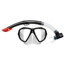 Carbon Adult Silicone Mask & Snorkel Set