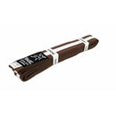 Yamasaki Coloured Martial Arts Belts with White Stripe (Brown)