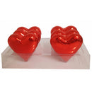 Large Belgian Heart with Red Foil (6x100g)