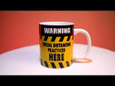 Social Distancing Warning Sign Coffee Mug