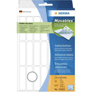 Herma Removable Multi-Purpose Labels 24pc (White)