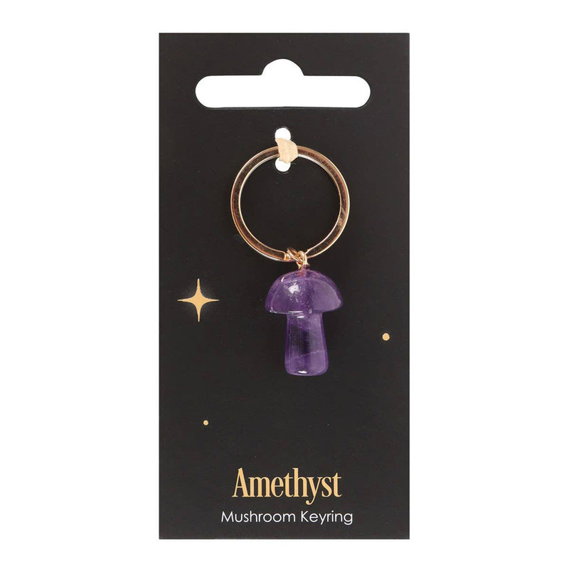 Amethyst Mushroom Keyring