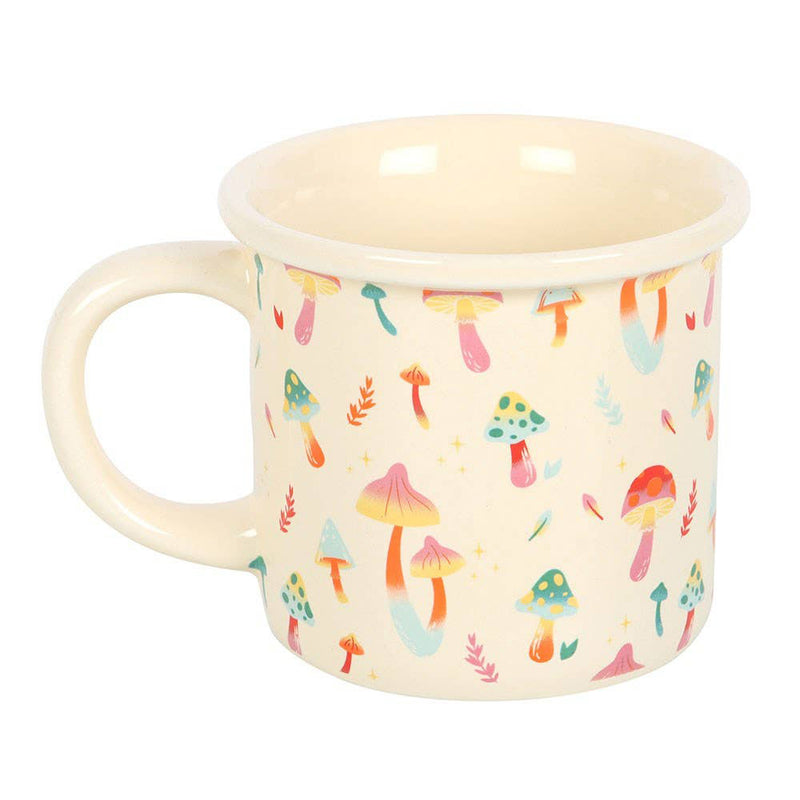 Funky Fungi Print Ceramic Mug