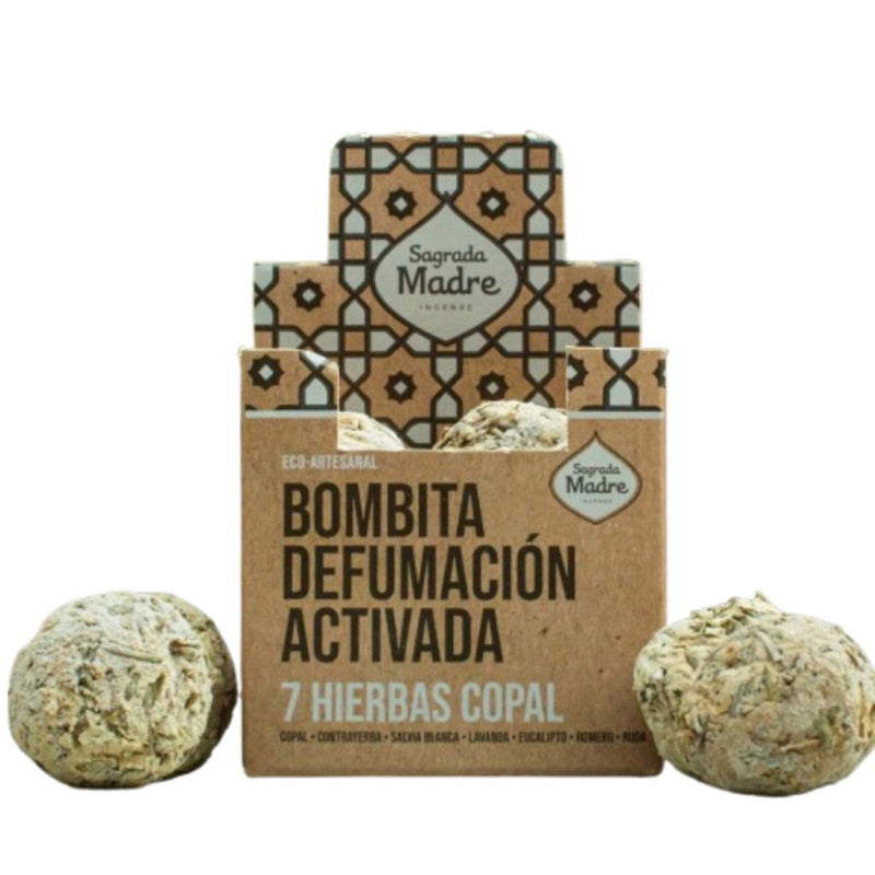7 Herbs Copal 8pcs Smudge Incense Bomb