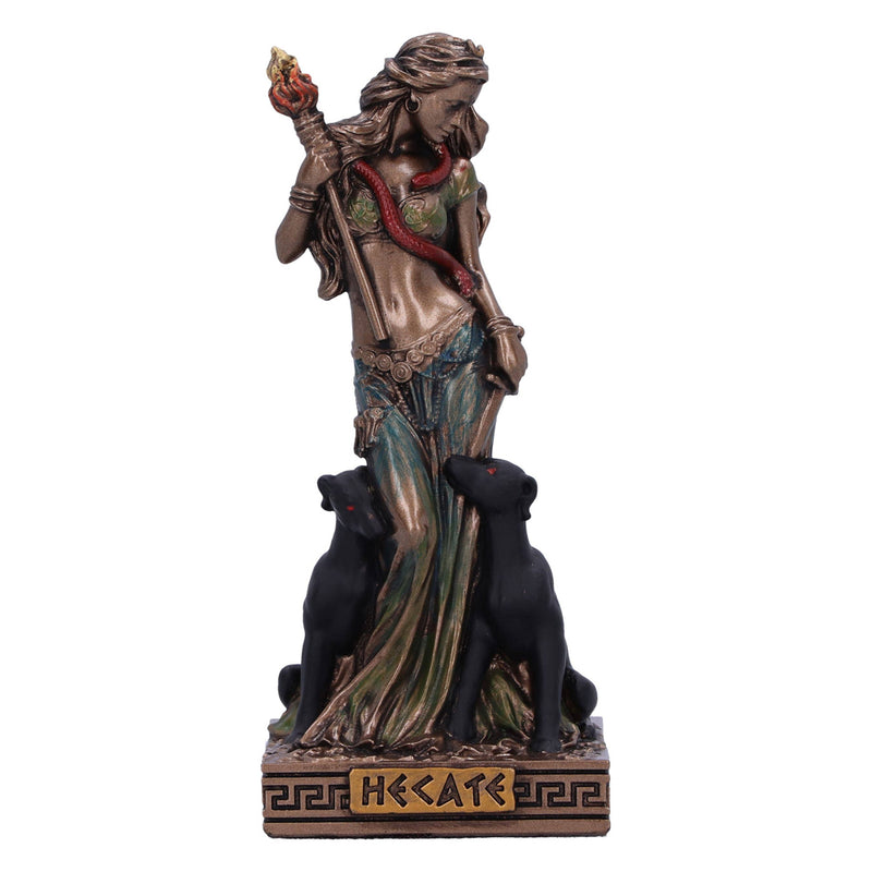 Hecate Moon Goddess Bronze Figurine 9cm