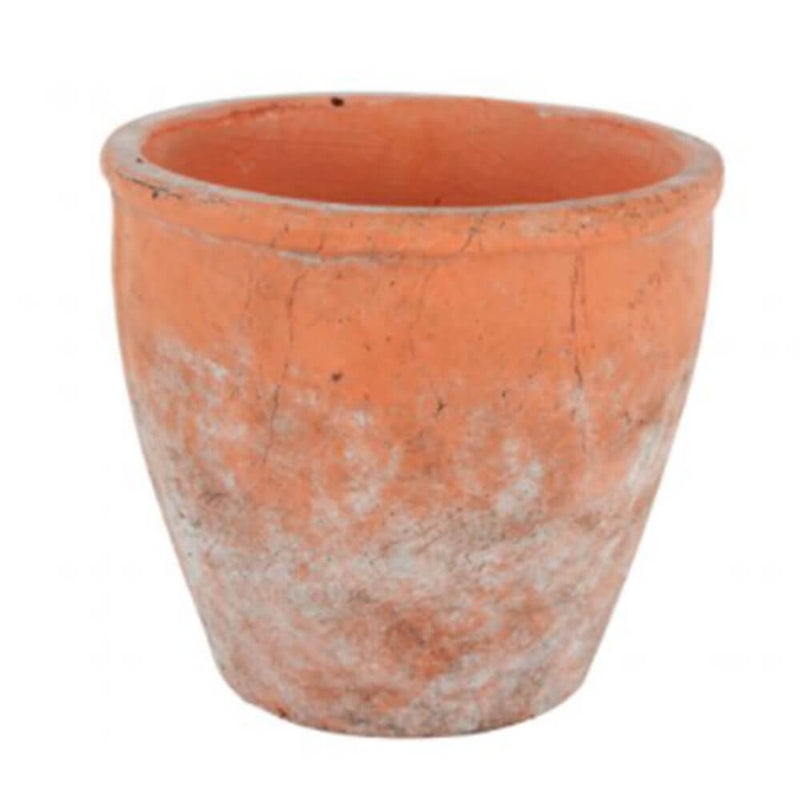 Sersi Antiqued Face Concrete Pot Terracotta