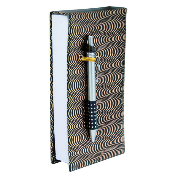 Black & Gold Swirl Shopping List Note Pad