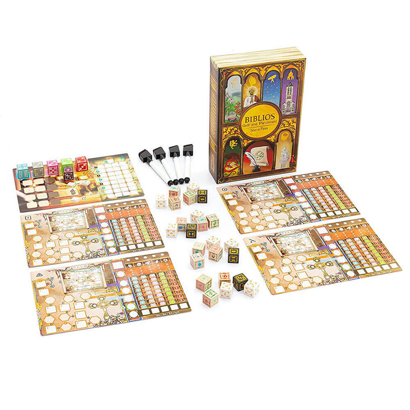 Biblios Quill and Parchment Board Game