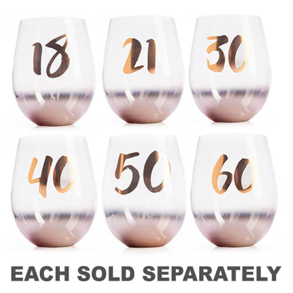 Birthday Blush Stemless Glass