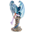 Blue Fairy Keeper Dragon Figurine
