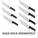 Straight Back Blade Butcher Knife w/ Fibrox (Black)