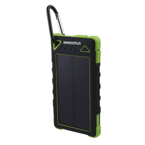 8000mAh Weatherproof Power Bank w/ Solar Recharging