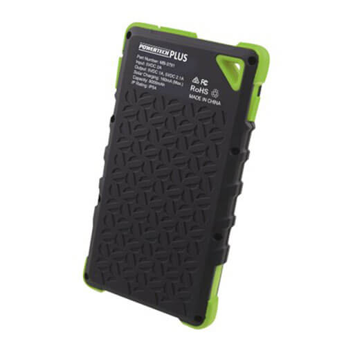 8000mAh Weatherproof Power Bank w/ Solar Recharging