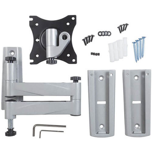 PC LCD LED Monitor Swing Arm Bracket w/ Two Slide-in Plates