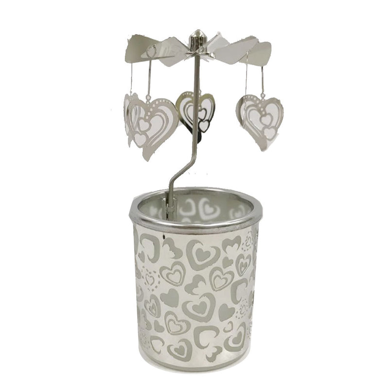 Candle Carousel-Like Holder with Rotary Blades