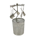 Candle Carousel-Like Holder with Rotary Blades