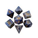 MDG Acrylic Dice Set (with Gold Numbers)