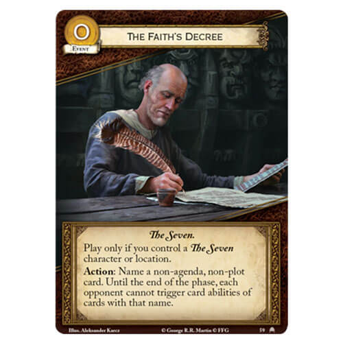 A Game of Thrones Pit of Snakes Chap. Pack Living Card Game