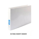 Bantex Landscape Insert Binder White 25mm A3