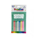 Alpen Birthday Candle with Holders (24pk)