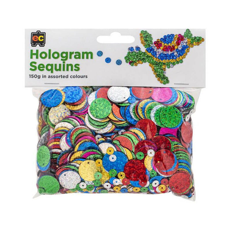 EC Hologram Sequins 150g Assorted