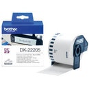 Brother Paper Tape 62mmx30.48m (Black on White)