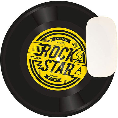 Mustard Rock 'n Roll Mouse Mat